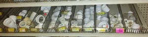 lot 513 image: PVC Fittings Elbows, Tees, Caps, Couplings and More.