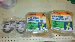 lot 524 image: Pipe Insulations (2) and Coil Hanger Strap.