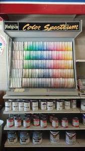 lot 621 image: Valspar  True Color Paint Sample Displays.
