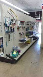 lot 654 image: Commercial Pegboard Display Shelving