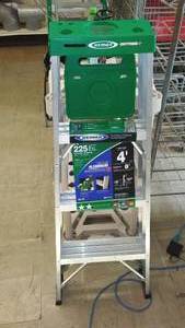 lot 740 image: Werner 4 ft. Aluminum Ladder