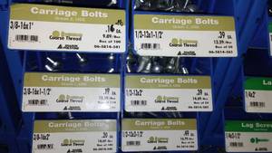 lot 587 image: 6 Compartment Hardware Organizer with contents. Metal