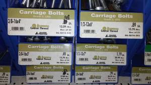 lot 589 image: 6 Compartment Hardware Organizer with contents. Metal