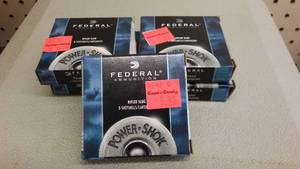 lot 562 image: Ammunition, Federal Power Shok 410 GA. (5).