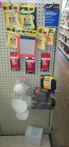 lot 610 image: Specialty Sandpaper, Dust Masks, Steel Wool and More.