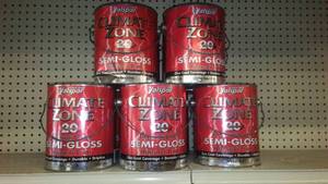 lot 614 image: Valspar Climate Control Semi-Gloss 1 gal. Tint Base Varies (10).