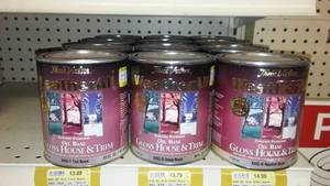 lot 615 image: Valspar Weather All Gloss 1 qt. Tint Base Varies (12).