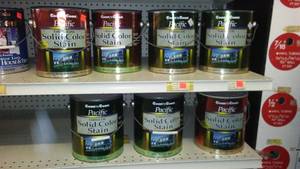 lot 618 image: Coast to Coast Solid Color Stain, 1 gal. (7) Med. And light Base.
