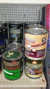 lot 662 image: Assorted Stain, Sealant and More. Manuf. And Tint Vary.