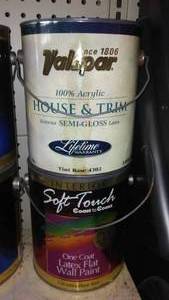 lot 663 image: Valspar and Coast to Coast Paint. (12) 1 gal. Tint Base and Finish Vary.