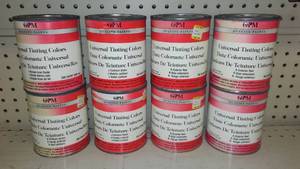 lot 677 image: GPM Tinting Colorant (8) 1 qt. Can.