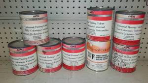 lot 676 image: GPM Tinting Colorant (8) 1 qt. Can.
