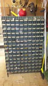 lot 689 image: Vintage Parts Sorter with Contents. 150 Compartments
