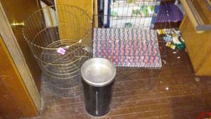 lot 704 image: Vintage Metal displays and Ashtray.