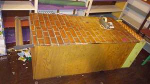 lot 713 image: Vintage Paper Cutting Station with Paper and More.