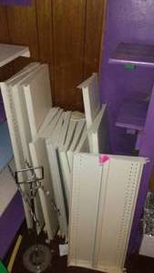 lot 710 image: Assorted metal Peg Board Shelving (17)