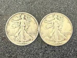 lot 26 image: 1940 Walking Liberty Half Dollars - 2