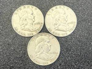 lot 36 image: 1952 S, D & P Franklin Half Dollars