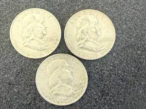 lot 38 image: 1954 Franklin Half Dollars - 3