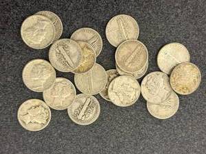 lot 67 image: 20 Mercury Dimes