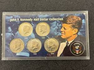 John F Kennedy Half Dollar Collection 1965-1969