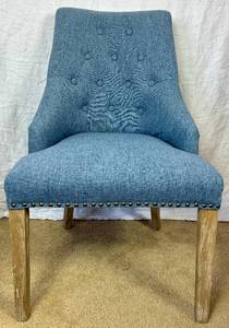 lot 62 image: Blue Upholstered Accent Chair