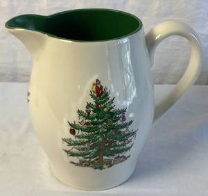 lot 91 image: Vintage Spode Christmas Tree Water Pitcher