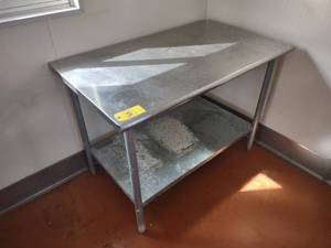 lot 5 image: Stainless Steel Table, 48x30...