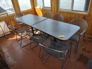 lot 19 image: (2) Tables & (8) Chairs...