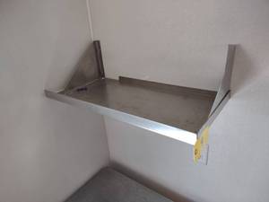 lot 9 image: Stainless Steel Shelf, 28.5x13.5...
