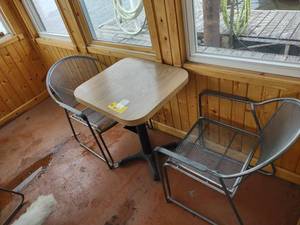 lot 20 image: Table & (2) Chairs...