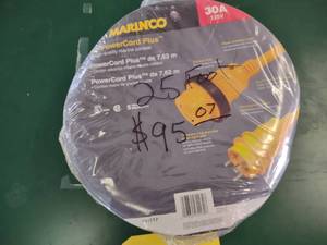 lot 30 image: Marinco 25, 30 Amp, 125 Volt Exten...