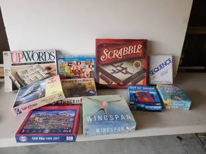 lot 19 image: Board Games of All Kinds Great for the Cabin or Lets Bring Back FamilyFriends Game Night