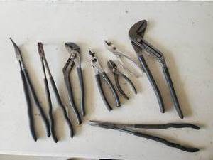 lot 51 image: Lot of High Quality Craftsman Pliers Set of Various Types