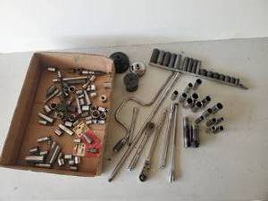 lot 127 image: Box Full of Craftsman sockets and Wrenches