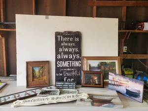 lot 46 image: Household Wall Dcor Lot, Signed Oil Painting, Terry Redlin, Kim Norlien and More