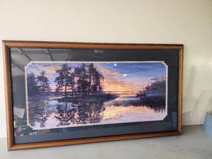 lot 53 image: Gorgeous Lure of the Wilderness By Darrell Bush with Certificate of Authenticity