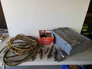lot 141 image: Misc Pneumatic Tools & Air Hoses Craftsman,  Ingersoll Rand All working