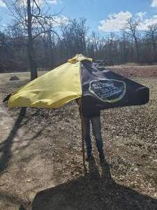 lot 168 image: Mikes Hard Lemonade Patio Umbrella Good Condition