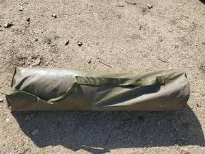 lot 175 image: Military Camo screening Support System. Heavy with poles to create frame
