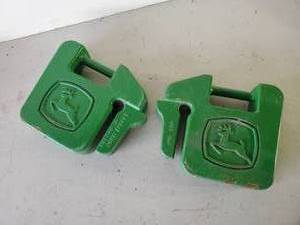 lot 228 image: 2 - 40lb 20KG Each John Deere Weights