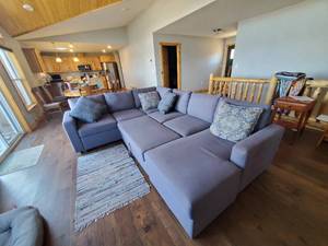 Beautiful 1 year old Sectional Couch in Great Solid Condition Do not see any Stains or Tears ****NOTICE Buyer is responsible for Loading and Removal***&nbsp;&nbsp;