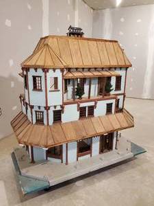 WHOA LOOK AT This Gorgeous LARGE Approx 45" T Doll House With Some Accessories unfinished but Wired for lighting This is Amazing ****NOTICE Buyer is responsible for Loading and Removal***&nbsp;