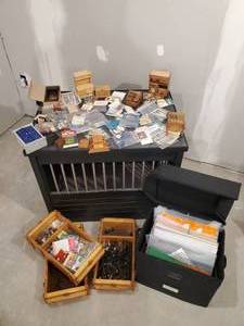 lot 268 image: Lots And Lots of Doll House Accessories and Smalls  This is A great Lot Stand that Items are on is not included with this lot