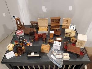 lot 269 image: Doll House Furniture and Accessories Lot Most is new with PackagingBoxes