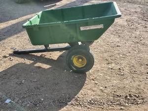 lot 326 image: Solid John Deere Pull Behind Trailer NOTICE Buyer is responsible for Loading and Removal 