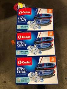 lot 42 image: Lot of O-Cedar RinseClean Deep Clean Microfiber Spin Mop, Clean with Clean Water (The Home Depot Exclusive) Customer Returns See Pictures