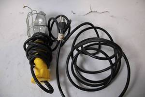 lot 14 image: Industrial Handheld Work Light with Protective Cage