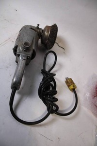 lot 15 image: Used Heavy-Duty Electric Angle Grinder with Wire Brush Attachment