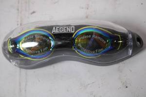 lot 16 image: Aegend Swim Goggles with Mirrored Coating in Protective Case